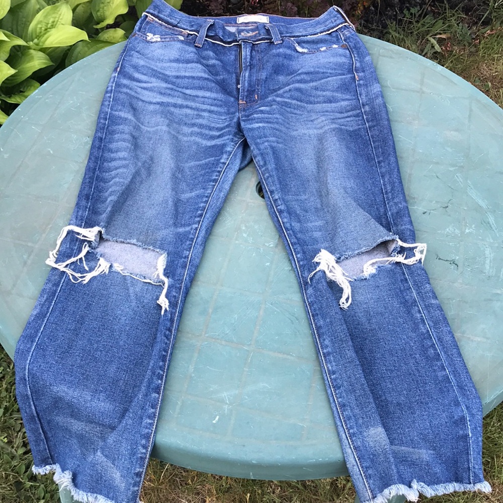 Madewell retro crop jeans size 27